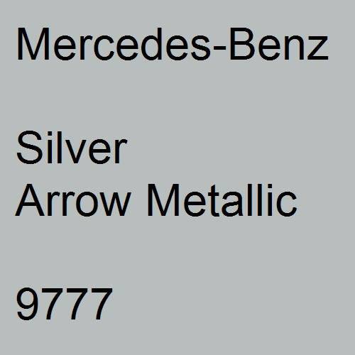 Mercedes-Benz, Silver Arrow Metallic, 9777.